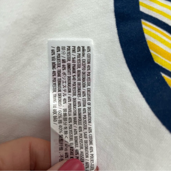 Disney World White Peace Sign Sweatshirt Size Small NWT - Picture 8 of 10